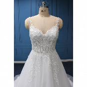 Robe de mariée Maïna T40 et 46 princesse  bretelles 