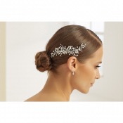 Barrette Peigne avec cristaux et perles Marque Bianco evento 